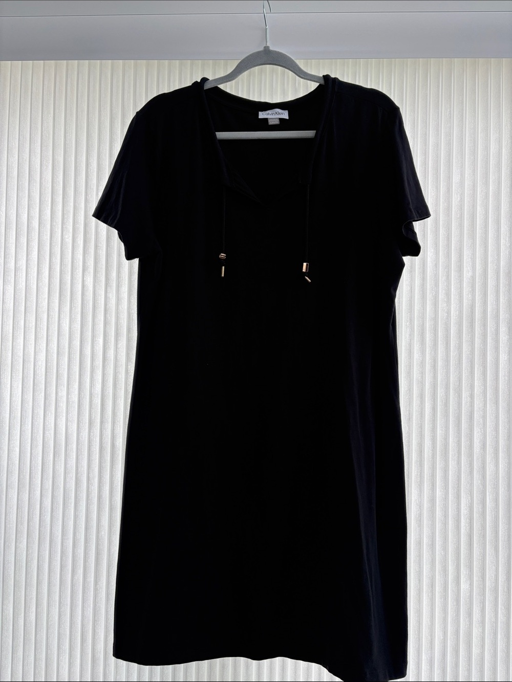 Calvin Klein Black Short-Sleeve T-shirt Dress